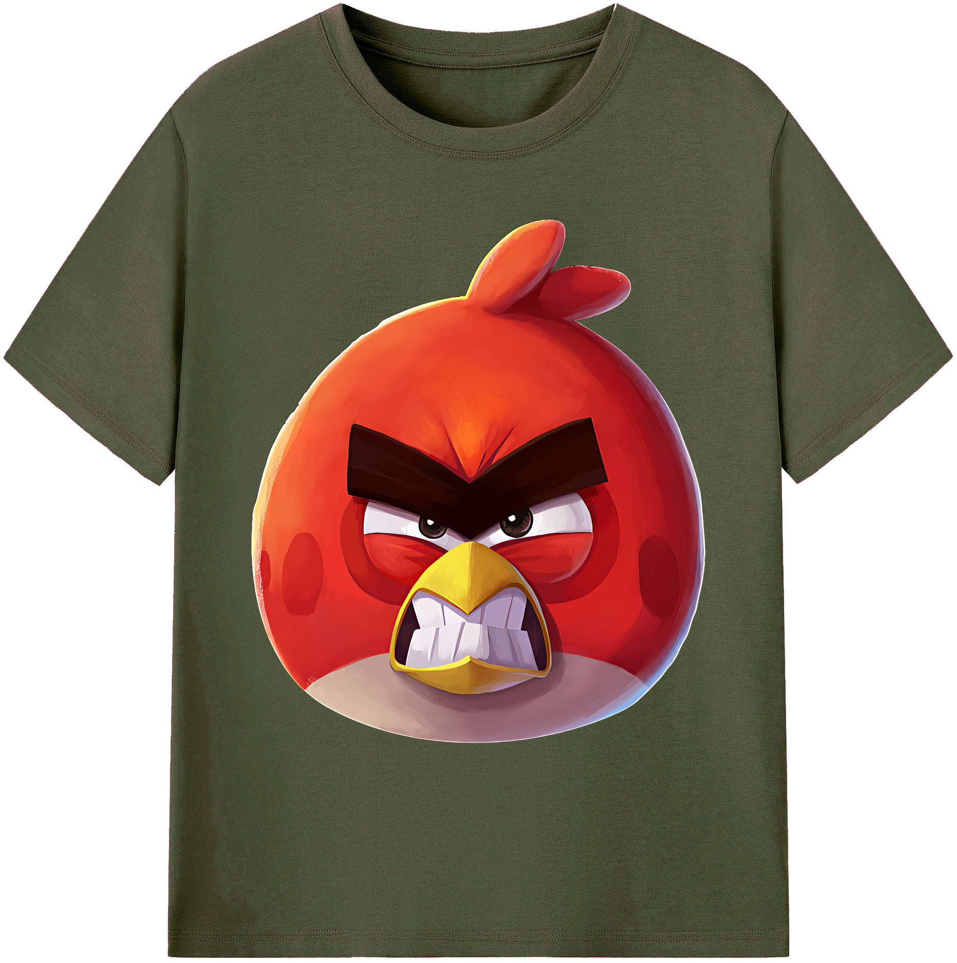 （画像用） Angry Birds アングリーバード 綿100％ メンズ半袖Tシャツ｜肌触りやわらか＆通気性